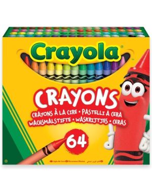 Пастели Crayola восъчен+острилка 64цвята