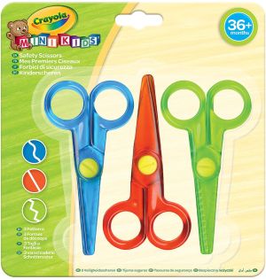 Ножици Crayola пластмасови, 3 броя