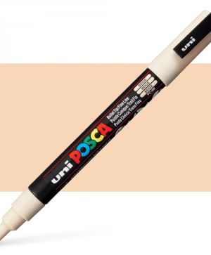 Перманентен маркер Uni Posca PC-3M на водна основа, 0.9-1.3 mm, Бежов