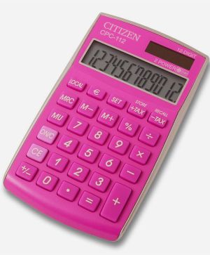 Калкулатор настолен Citizen CPC-112 Розов