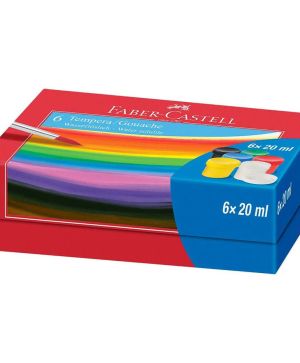 Темперни бои Faber-Castell 6 цвята х 20 ml