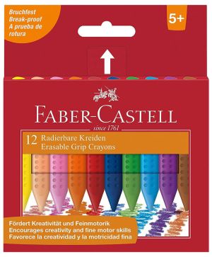 Пастели Faber-Castell Grip, 12 цвята