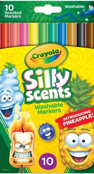 Флумастери Crayola Silly Scents ароматни, 10 цвята