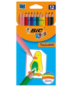 Цветни моливи BIC Kids Tropicolors 12 цвята