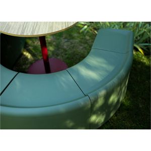 Модулна седалка Boln Sarek C, Olive, правоъгълна, 410 х 450 х 490 mm