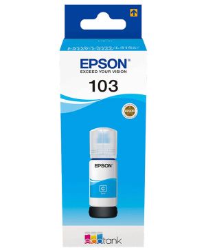 Оригинална мастилена касета Epson103 Eco Tank циан