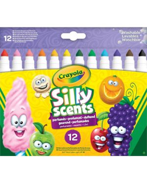 Маркери Crayola Silly Scents ароматни, 12 цвята