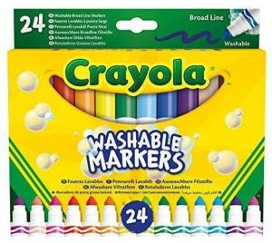 Маркери Crayola измиваеми 24 цвята