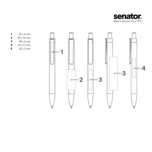Химикалка Senator Polar 3261, сребриста/черна