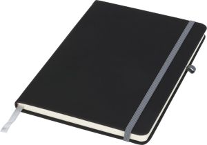 Бележник Noir medium, А5, 96 листа, черен/сив