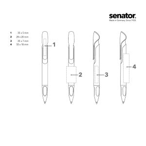 Химикалка Senator Evoxx Polished 3273, тъмносин