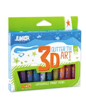Лепило брокат JUNIOR 3D 10 бр. в кутия