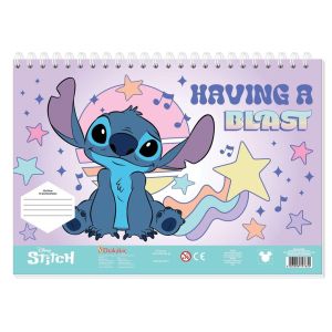 Скицник със спирала, 23x33cm, 40л, Lilo&Stitch