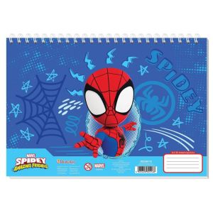 Скицник със спирала А4, 30л, Spidey
