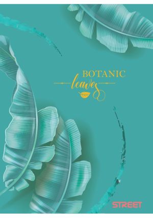 Тетрадка с телчета А4, 60 листа, широки редове, БГ, Botanic