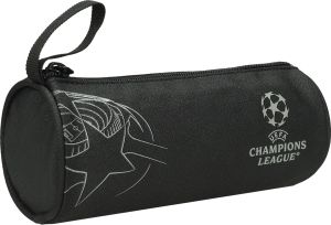 Несесер UEFA, объл, 20х8х8 cm, черен