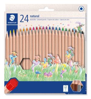 Цветни моливи Noris Natural, 24 цвята