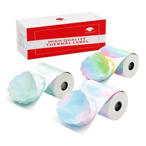 Phomemo Етикети XP-M18-CA, за термопринтер, на ролка, асорти, 5 х 5 cm, 140 етикета, 3 ролки