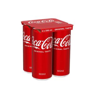 Coca-Cola Газирана напитка, 330 ml, в кен, 4 броя