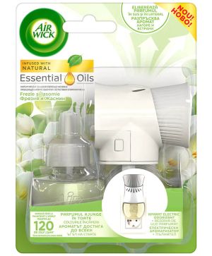 Електрически ароматизатор за стая Air Wick фрезия и жасмин, 19 ml