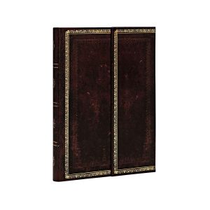 Paperblanks Тефтер Black Moroocan, Mini, широки редове, твърда корица, 88 листа