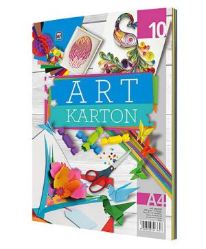 Блок А4, цветен картон