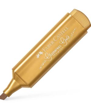 Текст маркер Faber Castell, металик златен