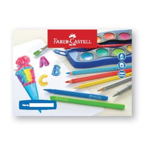 Faber-Castell Блок за рисуване №4, 140 g/m2, с ъгли, 10 листа