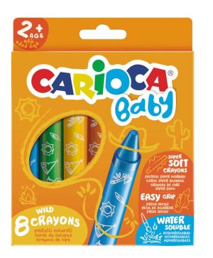 Пастели Carioca baby, меки, акварел, 8 цвята