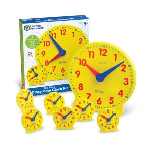 Learning Resources Комплект Часовници за училище, 25 броя