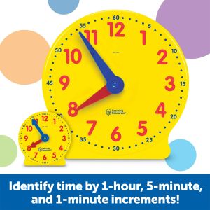 Learning Resources Комплект Часовници за училище, 25 броя