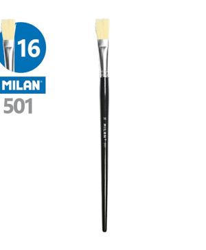 Четка за рисуване Milan №16, плоска