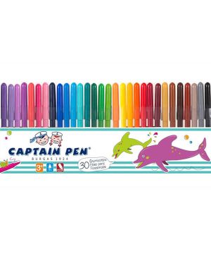 Флумастери Hemus Capitan Pen, 30 цвята