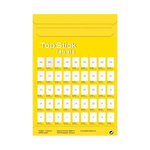Top Stick Самозалепващи се етикети, A4, заоблени, 63.5 х 46.6 mm, 18 броя, 100 листа