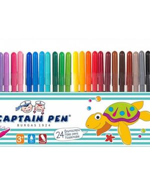 Флумастери Captain Pen, 24 цвята