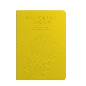 Art Pioneer Тетрадка Geometry Bllom, A5, шита, 60 листа, жълта
