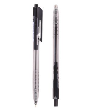 Химикалка Deli Arrow, автоматичен, 0.7 mm, Черен