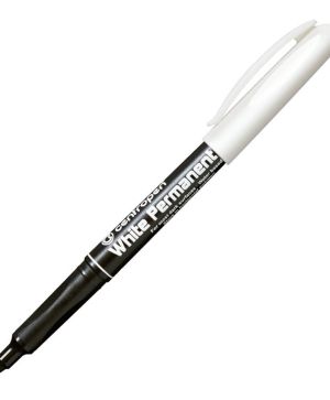 Маркер перманентен Centropen, 1 mm, Бял