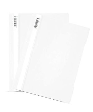 Папка PVC с перфорация, Noki 4825, Бял