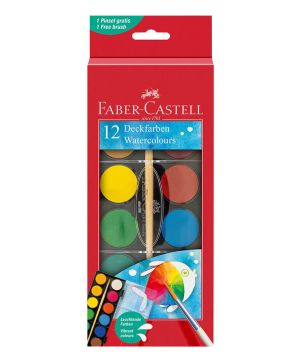 Водни бои Faber-Castell 12 цвята