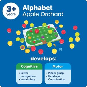 Learning Resources Комплект ябълки с английската азбука