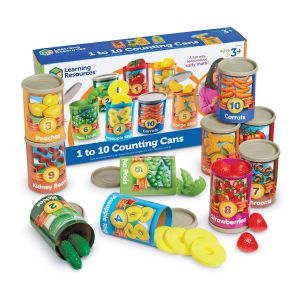 Learning Resources Консерви за броене, от 1 до 10