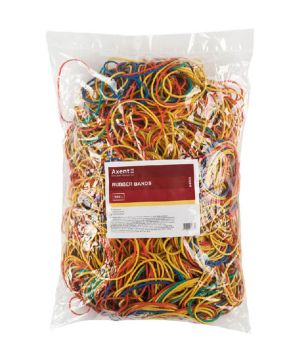 Ластици цветни Axent 1 kg 60mm