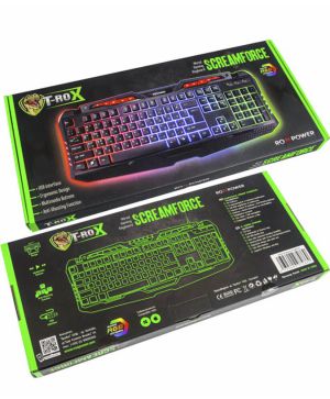 Компютърна клавиатура геймърска RoXpower T-ROX ST-GKB8161M SCREAMFORCE
