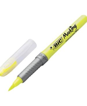 Текстмаркер BIC flex grip жълт