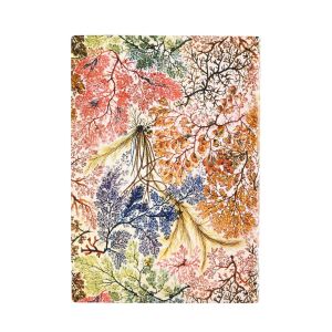 Paperblanks Тефтер Anemone, Midi, широки редове, мека корица, 88 листа
