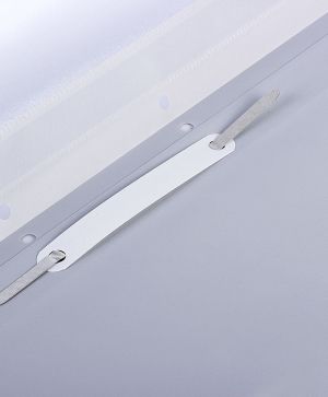 Папка PVC с перфорация, Top Office, Сив