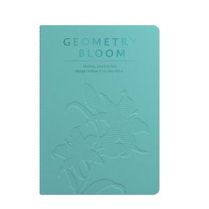 Art Pioneer Тетрадка Geometry Bllom, A5, шита, 60 листа, морскозелена
