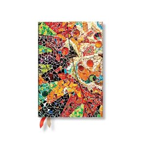 Paperblanks Планер Gaudi's Sun, Mini, хоризонтален, твърда корица, 104 листа, за 2025-2026 година
