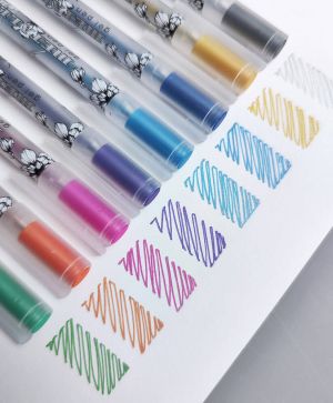 Гел химикалки Sketch&Art, 8 цвята, металик